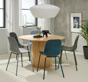 Jedálenská stolička Unique Furniture WHITBY zelená plast 37911040