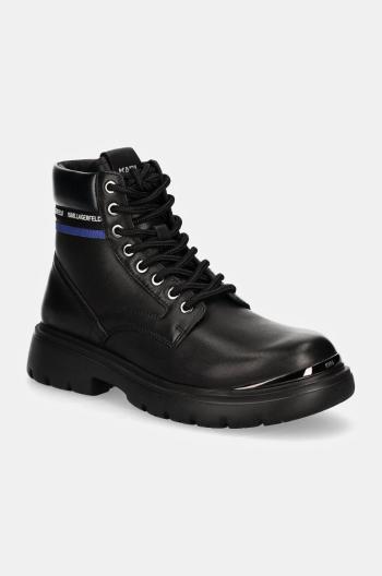 Topánky Karl Lagerfeld MASON pánske, čierna farba, KL13055