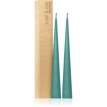 ester & erik cone candles agave (no. 02) dekoratívna sviečka 2x37 cm