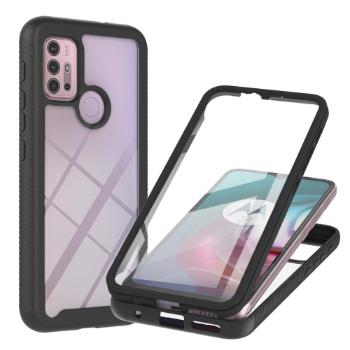 DUAL Obojstranný kryt s fóliou Motorola Moto G10 / G20 / G30 čierny