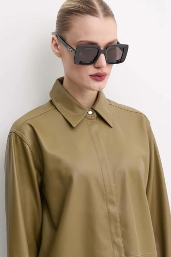 Slnečné okuliare Gucci dámske, čierna farba, GG1718S
