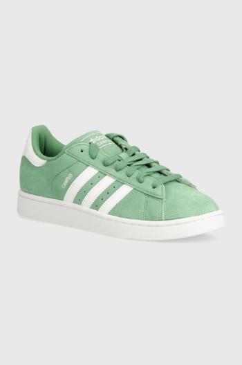 Semišové tenisky adidas Originals Campus 2 zelená farba, IE9069