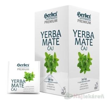 HERBEX Premium YERBA MATÉ ČAJ bylinná zmes 20x1,5g