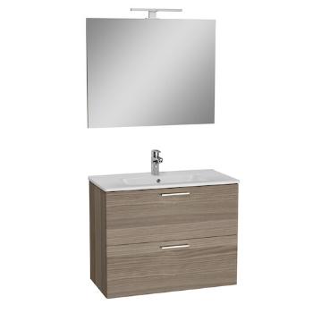 Kúpeľňová zostava s umývadlom, zrkadlom a osvetlením VitrA Mia 79x61x39,5 cm cordoba MIASET80C