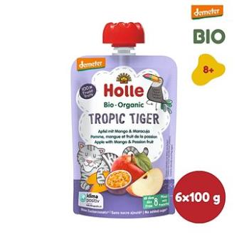 HOLLE Tropic Tiger BIO jablko mango a marakuja 6× 100 g (7640161877405)