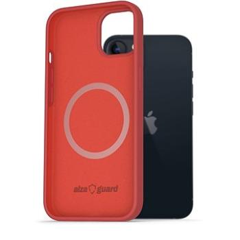 AlzaGuard Magnetic Silicone Case pre iPhone 13 červený (AGD-PCMS0005R)