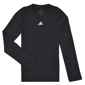 adidas  TF LS TEE Y  Tričká s dlhým rukávom Čierna