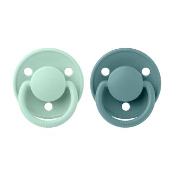 BIBS De Lux cumlíky z prírodného kaučuku 2 ks, veľkosť 2, Nordic Mint/Island Sea,BIBS De Lux cumlíky z prírodného kaučuku 2 ks, veľkosť 2, Nordic Mint