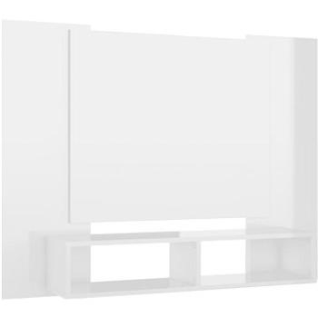 SHUMEE nástenná biela, vysoký lesk 120 × 23,5 × 90 cm (808293)