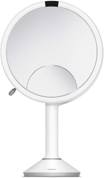 Simplehuman Kozmetické zrkadlo s dotykovým ovládaním intenzity osvetlenia Sensor Trio Biela nerez