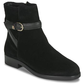 Tommy Hilfiger  ELEVATED ESSENTIAL BOOT SUEDE  Polokozačky Čierna