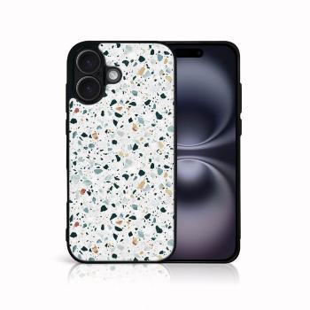 MY ART Ochranný kryt pre Apple iPhone 16 GREY TERRAZZO (163)