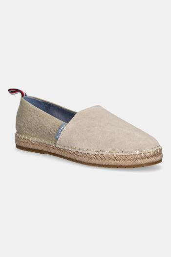 Espadrilky Tommy Hilfiger TH FLEX MIX ESPADRILLE béžová farba, FM0FM05497