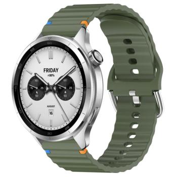 WAVY Silikónový remienok pre Xiaomi Watch S4 zelený