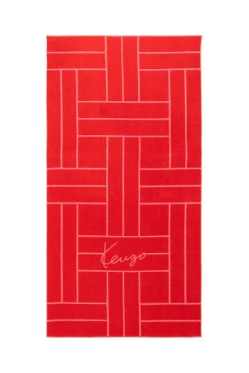 Bavlnený plážový uterák Kenzo KTATAMI Pavot 90 x 170 cm červená farba