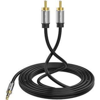 Vention 3,5 mm Jack Male to 2× RCA Male Audio Cable 10 m Black Metal Type (BCFBL)