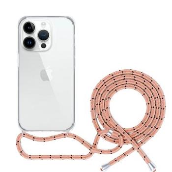 Epico transparentný kryt so šnúrkou na iPhone 13 Pro – ružový (60410102300003)