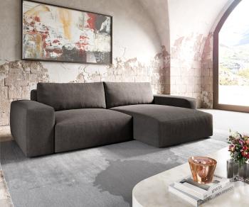 Rohová pohovka Lanzo XL 280x175 cm mikrovlákno khaki hnedá variabilné