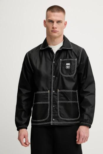Bunda adidas Originals Graphic Reg Jkt čierna farba, prechodná, JW0174
