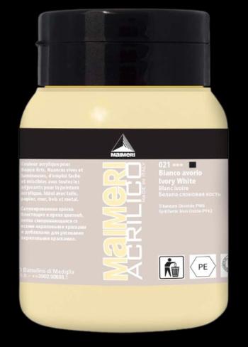 MAIMERI ACRILICO - Akrylové farby 021 - ivory white, 0,5 L