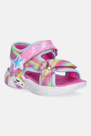 Detské sandále Skechers UNICORN DREAMS SANDAL- DREAMY ružová farba, 303107N