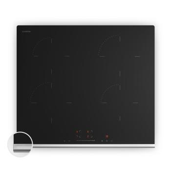 Klarstein Verosteel indukčná varná doska, Elegantná, minimalistická, výkonná, 4 varné zóny, 7400 W, 60 cm