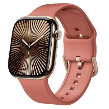 SILICONE Vymeniteľný remienok pre Apple Watch 10 42mm koralový