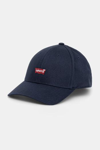 Šiltovka Levi's tmavomodrá farba, s potlačou