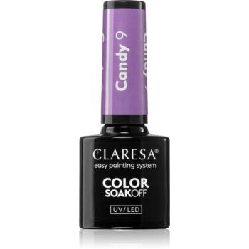 Claresa SoakOff UV/LED Color Candy gélový lak na nechty odtieň 9 5 g