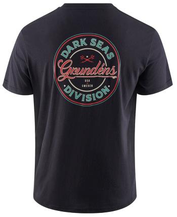 Grundéns tričko dark seas x grundens instinctive ss t-shirt black - xl