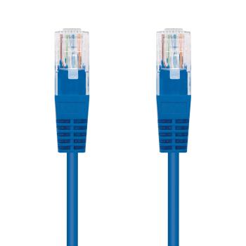 Kabel C-TECH CB-PP5-05B patchcord Cat5e, UTP, modrý, 0,5m