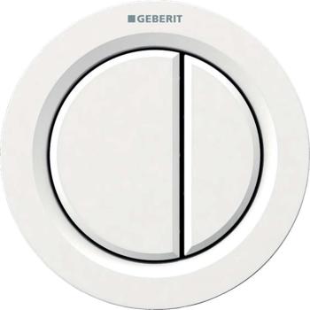 GEBERIT - Splachovací systémy Oddialené ovládanie typ 01, pneumatické, na 2 množstvá splachovania, alpská biela 116.050.11.1