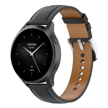 LEATHER Kožený remienok pre Xiaomi Watch 2 čierny
