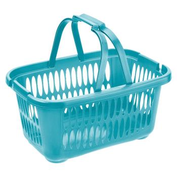 Coș pentru rufe curate cu mâner Tontarelli COVER LINE 19,4 l, albastru, albastru