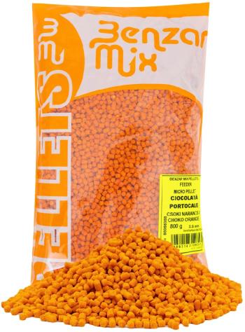 Benzar mix mikro pelety feeder 800 g 3,5 mm - čokoláda pomaranč