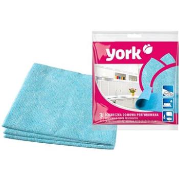 YORK utierka pre domácnosť perforovaná 3 ks, mix farieb (5903355000075)