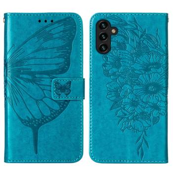 ART BUTTERFLY Peňaženkový kryt Samsung Galaxy A34 5G modrý