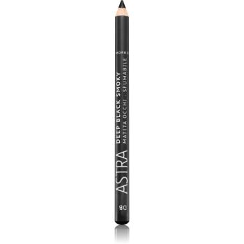 Astra Make-up Deep Black Smoky kajalová ceruzka na oči na dymové líčenie odtieň Black 1,1 g