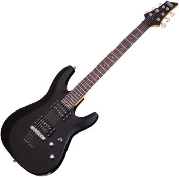 Schecter C-6 Deluxe Satin Black Elektrická gitara