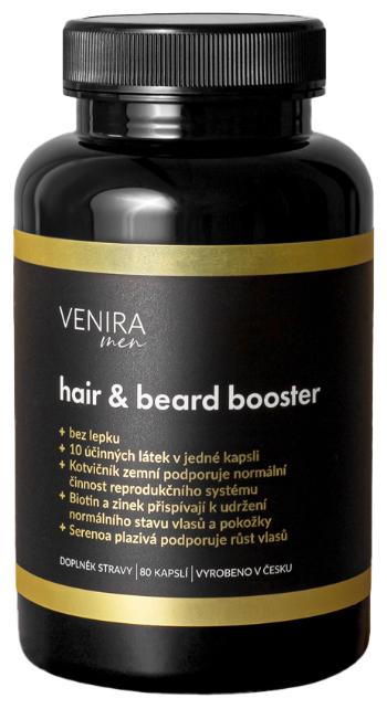 Venira Hair & beard booster pre mužov 40 denná kôra 80 kapsúl