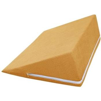 Bellatex Obliečka na vankúš – Klinový podhlavník 80 × 50 × 20 cm 009 horčicová (7969)