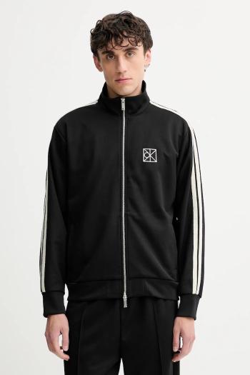 Mikina Calvin Klein čierna farba, s nášivkou, LV04LD220G