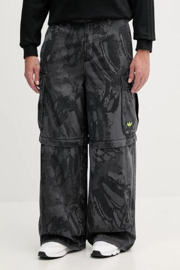 Nohavice adidas Originals Zipoff Cargo čierna farba, strih cargo, KD2253