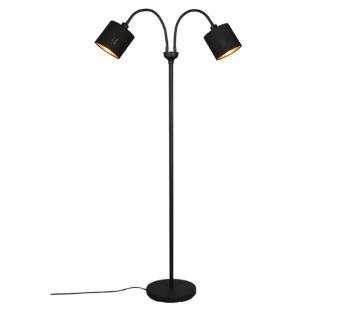 Stojaca lampa Reality Tommy čierna R46332079