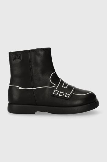 Detské kožené topánky Camper K900330 TWS Kids čierna farba