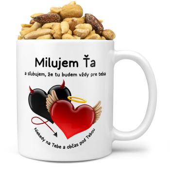 Hrnček Niekedy na tebe (Náplň hrnčeka: Zmes slaných orieškov)
