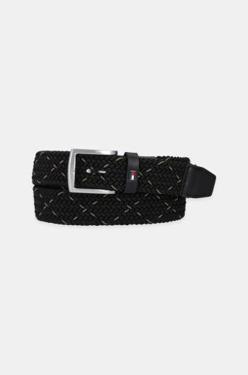 Opasok Tommy Hilfiger pánsky, čierna farba, AM0AM13013