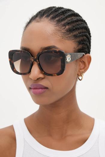 Slnečné okuliare Kurt Geiger London Evil Eye hnedá farba, 4738932679
