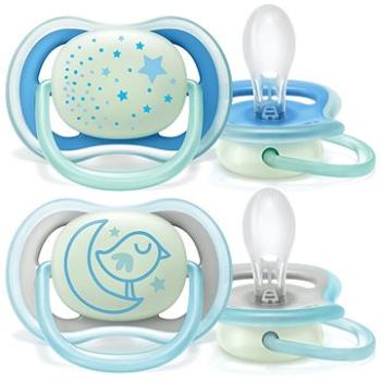 Philips AVENT Šidítko nočné 6 – 18 m, chlapec, 2 ks (8710103901808)