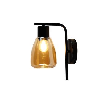 Nástenná lampa MOLDO 1x40W E27 jantárové tienidlo